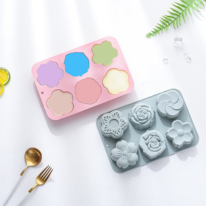 Silicone xà phòng khuôn Tulip hoa hình nến làm hình thức DIY thủ công bánh khuôn sô cô la trang trí Baking Ice Cream công cụ - Product Image 6