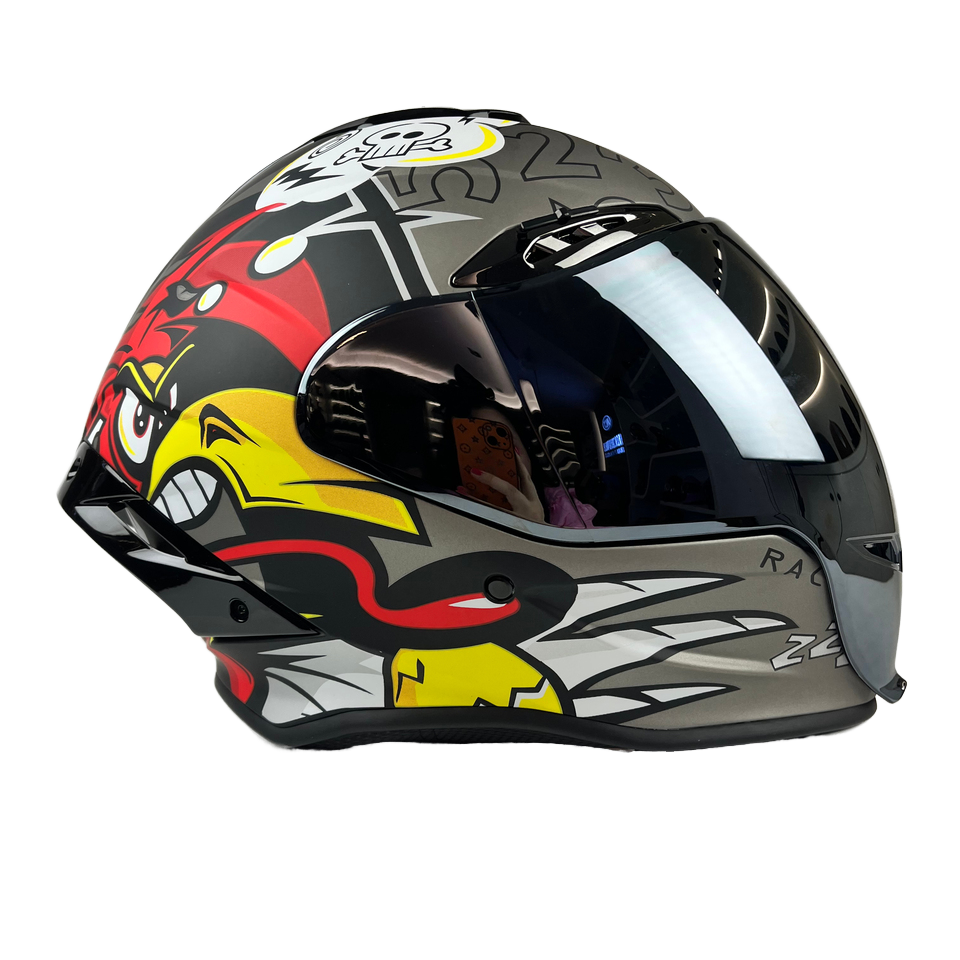 ca dot full face motorcycle helmet Freego Custom AeroFlow Full-Face Ready for Bluetooth communication systems (not included) DOT Full Face Carbon Fiber