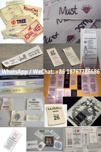 Máquina de corte de etiquetas de cinta satinada, 600 unidades por minuto, caliente y fría, para el cuidado de la ropa, etiquetas, cinta de algodón y tafetán de nailon - Product Image 6