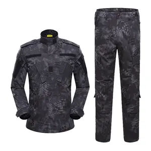 Wholesale ACU Camouflage Color Uniform Sets Camouflage Black Python Clothing Hunting Tactical Uniform