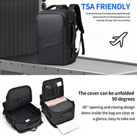 Sac à dos pour ordinateur portable extensible en PU haut de gamme, grande capacité, tendance, pour homme, idéal pour les affaires, les loisirs et les voyages