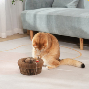 Kedi Akordeon Oyuncak Kediler Tırmalama Direği Top Parkuru Eğlenceli Zeka Geliştirici Eğitici Sihirli Org Kedi Tırmalama Tahtası Oyuncak - Product Image 5