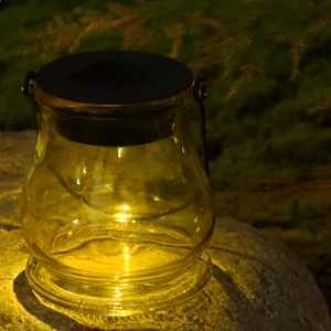 Nuevo diseño blanco cálido LED botella de vidrio tarro linterna solar colgante vidrio Luz Jardín exterior luz para paisaje decorativo - Product Image 4