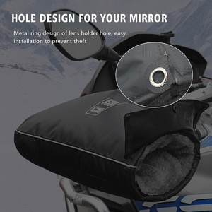 Manchettes universelles épaisses pour trottinette électrique, chauffe-mains coupe-vent pour guidon de moto, pour la protection contre le froid - Product Image 2