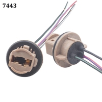 Adaptateur de prise de douille pour ampoules LED de voiture, faisceau de câblage, connecteur P21W 7528 1156 1157 BA15S BAY15D BAU15S 7440 7443 T20