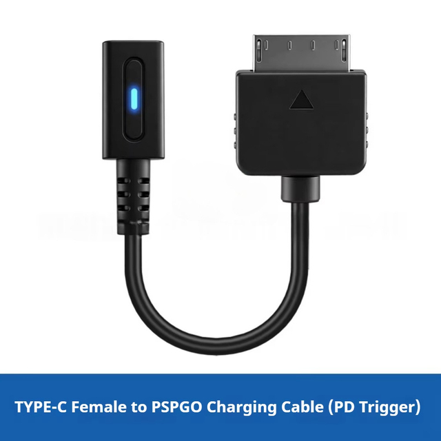 PD USB-C to PSP GO Charger Adapter ,10cm PD High Speed Fast Charging Adapter Cable