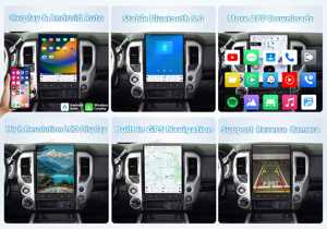 Radio de coche con pantalla táctil de 15.6'' con Android Auto, GPS, navegación, reproductor multimedia, Carplay inalámbrico para Nissan Titan 2016-2019 - Product Image 6