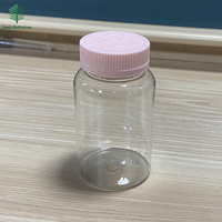 Vente directe en chaîne d'approvisionnement – Flacon vide transparent de 250 ml de haute qualité pour capsules médicinales avec bouchons