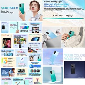 2024 ใหม่ 6.56 นิ้วBlackview Oscal <span class=keywords><strong>TIGER</strong></span> 10, 8GB + 256GB,Android 13 Unisoc UMS9230 T606 Octa Coreสูงสุด 1.6GHz,เครือข่าย: 4G,OTG - Product Image 2