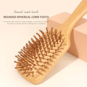 Cepillo de Pelo de Madera de Sándalo de Alta Calidad, Venta Directa de Fábrica, Diseño Único, con Cojín de Aire, Tipo Láser, de <span class=keywords><strong>Bambú</strong></span>, para el Hogar - Product Image 3