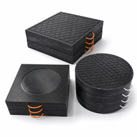 Plaques de stabilisation recyclables en HDPE pour la protection du sol, pour les pieds de grue, les vérins de remorque et les équipements de levage à flèche.