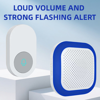 Sonnette sans fil OEM ODM avec 38 mélodies, flash LED, volume à 3 niveaux, longue portée, sans Wi-Fi, à brancher, fournisseur de sonnettes de sécurité domestique
