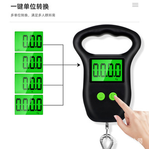 Portable Handheld Hanging Scale 50kg Digital Luggage Scale With Backlight Display <b>Hook</b> Scale For Travel Weighing - Product Image 5