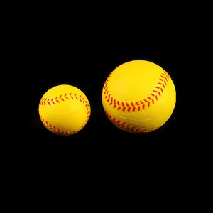 Haute densité PU mousse Baseball doux pratique balle de Cricket presser Baseball balle Anti-Stress en polyuréthane pour les enfants