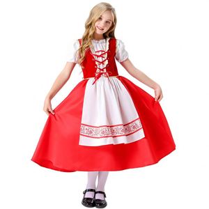 Vestido de Encaje de Lujo para Niñas, Estilo Lolita, con Capa, Disfraz de Caperucita Roja - Product Image 5