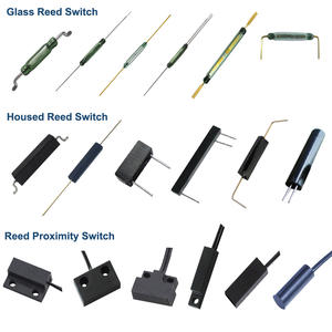 Saklar Reed Plastik Biasanya Terbuka / Sensor Kontak Magnetik Reed dengan Kabel Emas Lurus 11x2.4x2.3mm 200V - Product Image 6