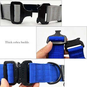 38mm <span class=keywords><strong>50mm</strong></span> logotipo personalizado neopreno cómodo acolchado resistente cierre Control mango <span class=keywords><strong>Cobra</strong></span> <span class=keywords><strong>hebilla</strong></span> perro Collar BB para perros de entrenamiento - Product Image 3