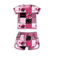 Hot Selling Baby Short Sleeve and Shorts Bamboo Set Custom Summer Boutique Baby Clothing Set Baby Pajama Set