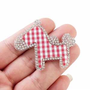Self-adhesive Diamond-inlaid Hot-fix Rhinestone Cartoon Horse Design <b>Patch</b> for Clothing Bag Mobile Phone Case DIY Decoration - Product Image 5