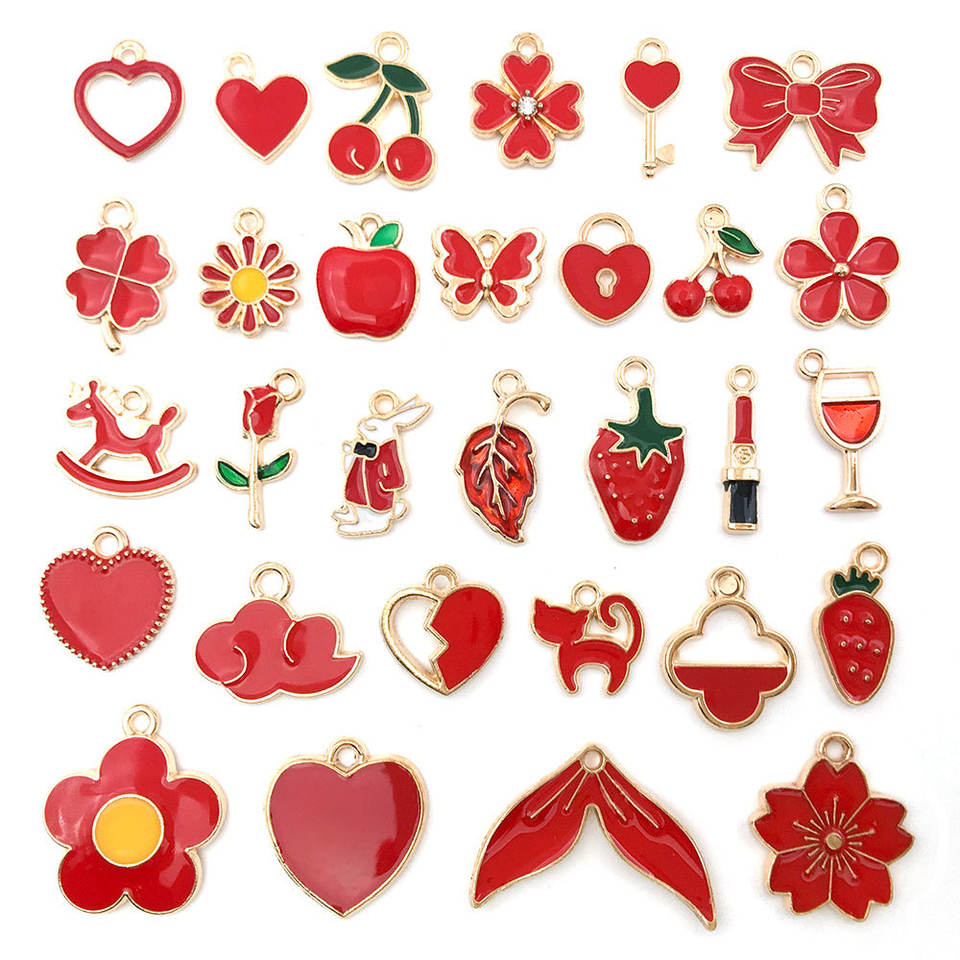 JC Crystal 30pcs Mix Designs Colorful Alloy Diy Pendant Jewelry ...