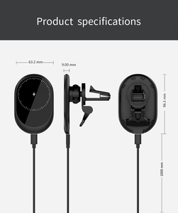 Chargeur magnétique sans fil 15W Chargeur de voiture Support de téléphone de voiture à charge rapide Support de téléphone magnétique puissant pour iPhone 12 13 14 15 - Product Image 4