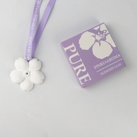 Diffuseur d'huiles essentielles en plâtre céramique parfumé, fleur en porcelaine, pour la maison, voiture et armoire, désodorisant suspendu