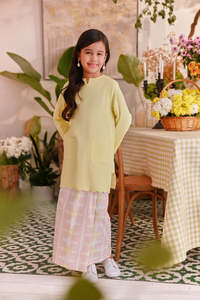 SIPO EID Kurung ชุดเดรสพื้นเมืองสำหรับแม่และลูกสาว,ชุดเดรสพื้นเมือง Baju Kurung Kurdah มาเลเซียอินโดนีเซีย - Product Image 2