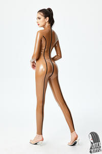 LatexCatfish - Traje <span class=keywords><strong>de</strong></span> látex para <span class=keywords><strong>mujer</strong></span>, color marrón metálico, 0,4 mm <span class=keywords><strong>de</strong></span> grosor, con cremallera trasera <span class=keywords><strong>de</strong></span> 3 vías - Product Image 6