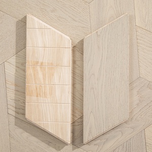 <span class=keywords><strong>Parquet</strong></span> en bois d'ingénierie à chevrons en chêne clair |   <span class=keywords><strong>Parquet</strong></span> géométrique pour usage résidentiel et commercial - Product Image 3