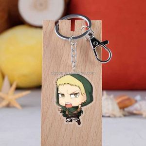 Porte-clés en acrylique transparent double face, dessin animé, anime, <span class=keywords><strong>Eren</strong></span>, <span class=keywords><strong>Mikasa</strong></span>, <span class=keywords><strong>Armin</strong></span> - Product Image 5