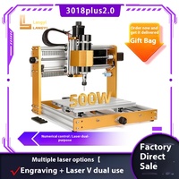 Machine de gravure laser CO2 de bureau à trois axes 220V rainurage en relief pour planche de bois massif strass CNC routeur Machine