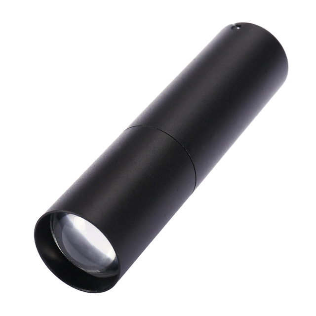 Three-Level Adjustable Telescopic Zoom LED Torch Mini Flashlight Pocket Aluminum USB Rechargeable 360 Lumens Promotional Gifts