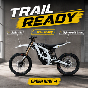 Moto électrique tout-terrain 80V 45Ah, puissance de pointe 6000W, Sur-Ron Light Bee X, moto électrique enduro légère, moto tout-terrain pour sentiers - Product Image 2