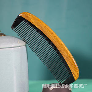 Cepillo de madera para masaje del cuero cabelludo con cuerno de vaca, 10-15 cm, para la población en general, de la ciudad de Hengyang, condado de Lanlong. - Product Image 2