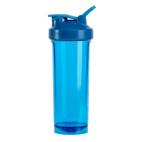 Gourde de sport 800 ml avec compartiment pour protéines en poudre, sans BPA, en plastique, à boire directement, compatible lave-vaisselle, pour la gym et la course à pied