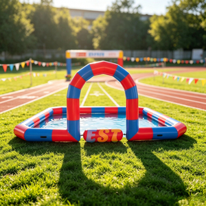 Pista de carreras de coches de parachoques para exteriores comercial Carrera inflable Go Kart Car Track Arena para negocios de <span class=keywords><strong>alquiler</strong></span> - Product Image 1