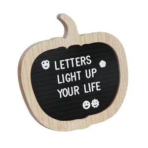 Holz farbe Kürbis form Schwarz Filz Briefkasten mit Buchstaben und Charakter