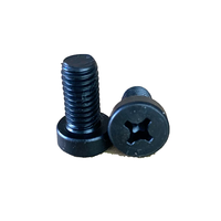 Vis de fixation à tête fraisée cruciforme en acier au carbone oxydé noir pour montage de dissipateur thermique d'onduleur solaire - Vente en gros