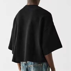 T-shirt da <span class=keywords><strong>uomo</strong></span> in cotone 100% di alta qualità, vestibilità ampia, pesante 300 g/m², taglio corto oversize, tinta unita, maniche a <span class=keywords><strong>mezza</strong></span> lunghezza, personalizzabile - Product Image 2