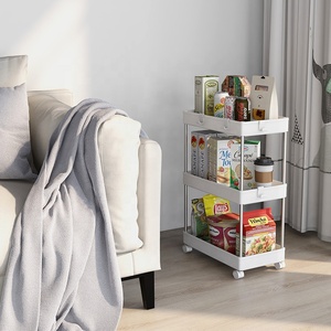 Chariot de <span class=keywords><strong>rangement</strong></span> roulant 3 niveaux chariot utilitaire Mobile organisateur <span class=keywords><strong>coulissant</strong></span> salle de bains support debout étagère organisateur d'unité pour la <span class=keywords><strong>cuisine</strong></span> - Product Image 5