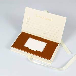 Boîte à cosmétiques de luxe en carton rigide avec rabat, étanche, gaufrée, sur mesure, fermeture magnétique, en papier kraft brun, pliable, pour cadeau - Product Image 2