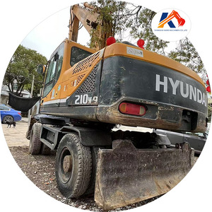 Excavateur sur pneus 210W-9 d'occasion de Corée 21 tonnes hydraulique sur chenilles R210w-9 Robex 210 Excavadora 210w-7 Prix - Product Image 1