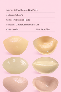 Inserti Adesivi Ovali Senza Cuciture per Reggiseno, Effetto Push-Up, Morbidi, Ingrandenti, Sexy, Invisibili, Senza Tracce, per Donna - Product Image 2