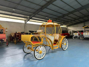 Chariot de Mariage Électrique Lumineux en Forme de Citrouille Romantique pour Transport de la Mariée - Product Image 5