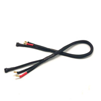 Câble de charge en silicone 12AWG RC avec fiches banane de 4 mm, câble d'équilibrage étendu en silicone de 600 mm pour drones