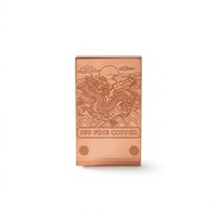 Barre de Cuivre Pur 999 (1 kg) – Culture Chinoise, Objet de Collection – Dragon du Zodiaque, Grande Muraille, Phénix, Paysage Porte-Bonheur – Cadeau