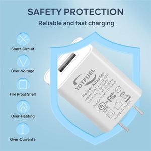 Wall Charger Cube 5V1A USB Power Supply <b>Universal</b> <b>Plug</b> Portable Travel Fast Charger - Product Image 2