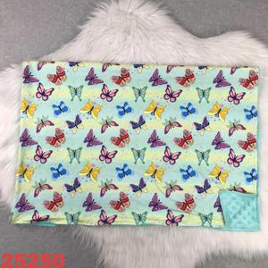 Vivide di alta qualità con stampa morbide coperte per bambini a tema farfalle Logo personalizzato di buone dimensioni per il Comfort - Product Image 1