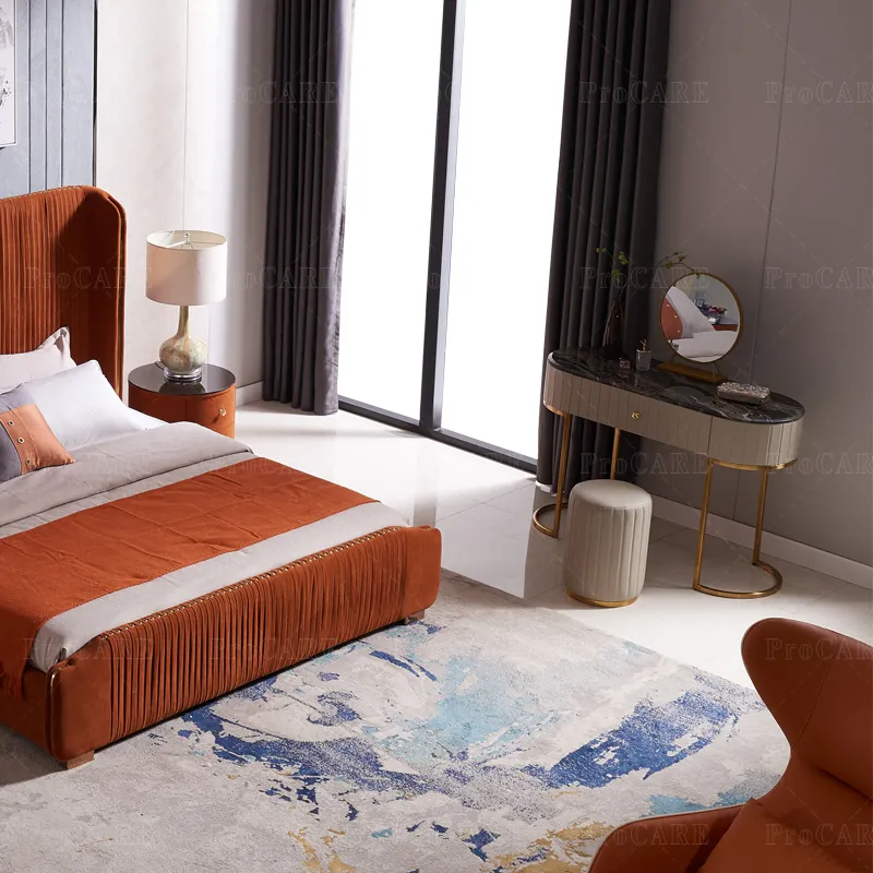 가벼운 호화스러운 작은 아파트 단단한 나무 침실 북유럽 ins 그물 빨간 드레싱 테이블 현대 최소한 드레싱 테이블