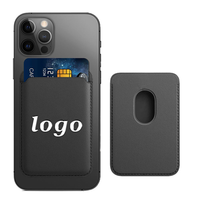 Étui de téléphone avec porte-cartes magnétique en cuir PU détachable, logo, portefeuille magnétique pour iPhone 16 15 14 Pro Max